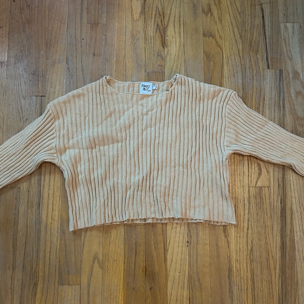 Princess Polly Yellow Cropped Sweater